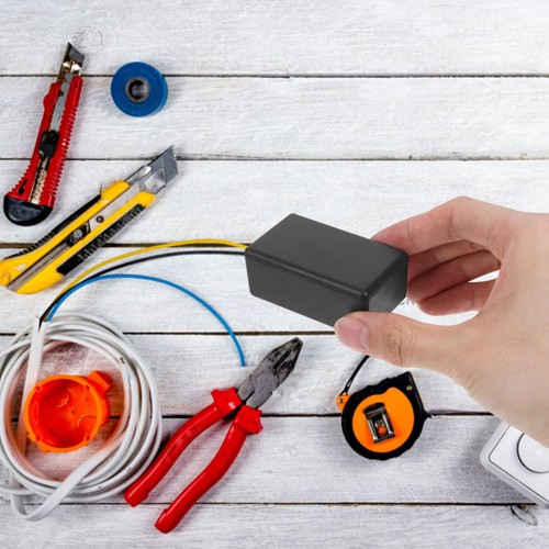 5 Pcs Black Plastic Junction Electric Project Case ABS Enclosure - Foto 2 di 12