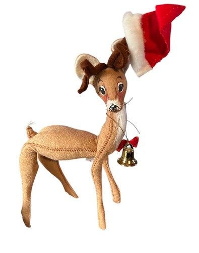 VINTAGE 1965 ANNALEE MOBILITE CHRISTMAS REINDEER - Picture 2 of 6