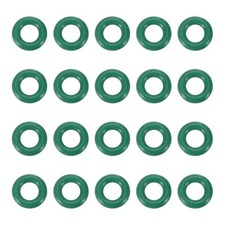 20Pcs Fluorine Rubber O-Ring 6mm OD 3mm ID 1.5mm Width,FKM Seal Gasket,Green