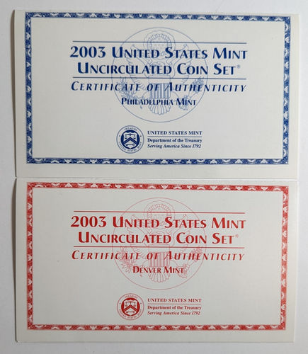 2003 P and D Uncirculated Mint Set - Picture 4 of 5