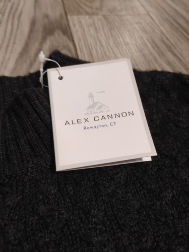 Alex Cannon Mens Wool Blend Sweater Chunky Knit Sz Small New W Tags - Picture 3 of 9