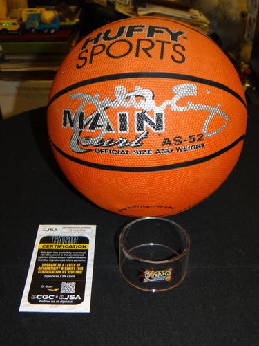 Julius Erving Signed Official Size Basketball JSA AUTHENTICATED w/Acrylic Stand!