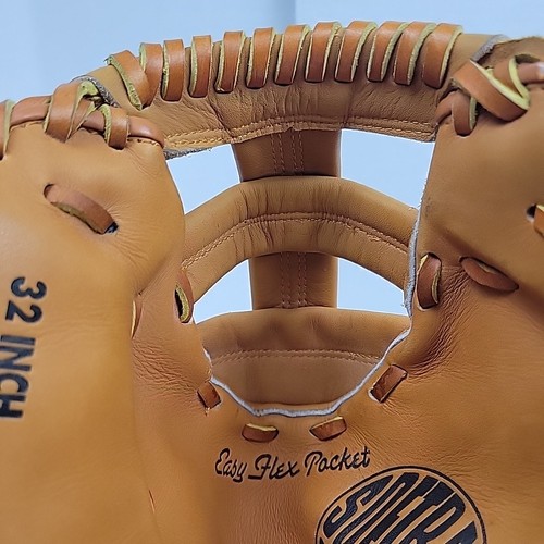 Guanti da softball Cooper 32" Catchers misura Easy Flex Pocket 641 lancio destro in ottime condizioni - Foto 4 di 13