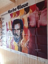 BARBE BLEUE ! richard burton Karin Schuber french poster BILLBOARD 4 panels 1972
