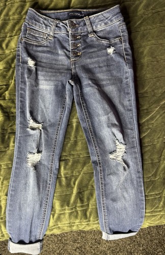 Youth Girls VanillaStar Girls Distressed Jeans Size 8 #Kids #jeans #distressed  - Picture 1 of 4