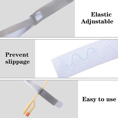 1-10Pcs Catheter Fixator Elastic Comfortable Urine Leg Tube fixing strap - Picture 9 of 11