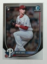 2025 Bowman Chrome #11 Mick Abel Philadelphia Phillies RC Baseball Rookie Card