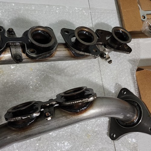 2x Left & Right Exhaust Manifold w/ Gasket for Toyota Land Cruiser Lexus 98-05 - Picture 4 of 8