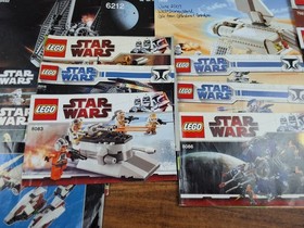 Star Wars Disney LEGO MANUALS ONLY Instruction Book Large Rough Lot Vehicle Read