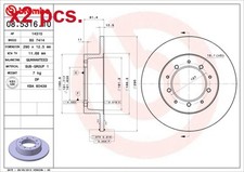 X2 PCS REAR BRAKE DISC ROTOS X2 PCS SET 08.5316.10 BREMBO I