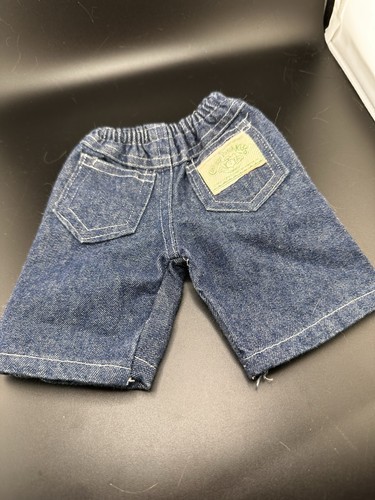 Vintage Cabbage Patch Kinder Puppenkleidung 1983 Denim blau Jeans Hose Coleco-1 - Bild 1 von 6