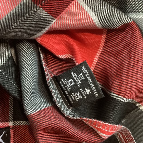 Dixxon Coupe DeVille manga larga abotonada - para hombre talla 2X - rojo y negro a cuadros - Imagen 9 de 12