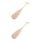 2pcs Canoes Paddle Unisex Wood Paddle Children Wood Oar Boats Paddle for Boat
