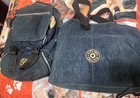 KIPLING LAPTOP BACKPACK & MATCHING TRAVEL BAG - NAVY-EXTRA LARGE Size Used
