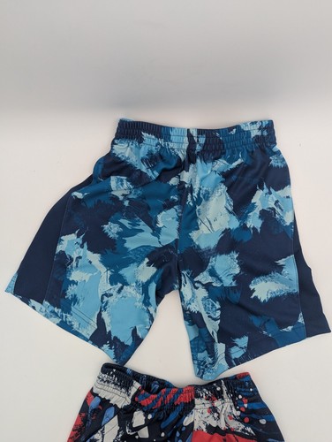 Toddler Nike Lot Boys Dri-Fit Shorts Size 6 M 5–6Y Blue Camo & Abstract Pair - Picture 6 of 10