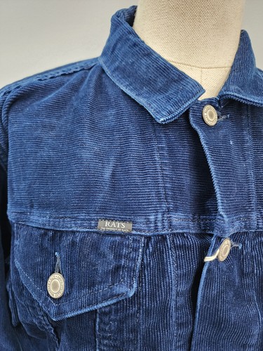 RATS Japan 20'RJ-0905 Mens Indigo Blue Corduroy Button Up Jacket Size M - Picture 3 of 9
