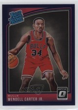 2018-19 Panini Donruss Optic Rated Purple Prizm Wendell Carter Jr Rookie RC 0b3