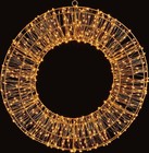 Xmas Wreath 60cm Rose Gold with 960 Warm White LEDs Decoration Christmas Decor