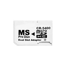 Dual Micro SD TF To Memory Stick Converter MS Pro Duo PSP Card 2 Slot Adapter g