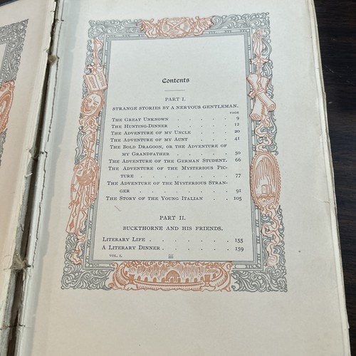 1895 Tales Of A Traveller By Washington Irving Decor HC Collectible Books V 1,2 - Picture 11 of 23