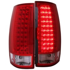 Anzo 311082 LED Tail Light For Chevrolet Tahoe 2007-2014 Left Right Red & Chrome