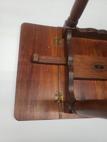 Vintage Holzpuppe American Heirloom Collection Drop Leaf Tisch & geflochtene Stühle - Bild 14 von 19