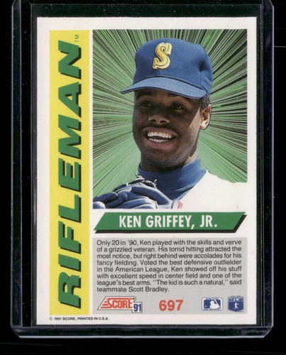 1991 Score #697 Ken Griffey, Jr. - Bild 2 von 2