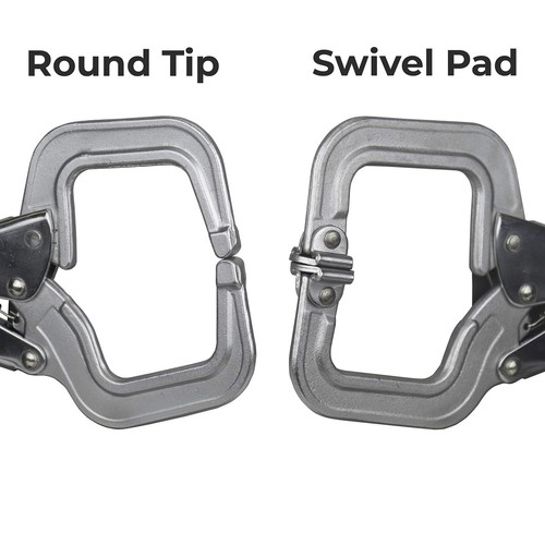 6" Locking C-Clamp, Round Tip, Max Clamping Capacity: 2″ (50 mm), Throat Dept... - Picture 3 of 3