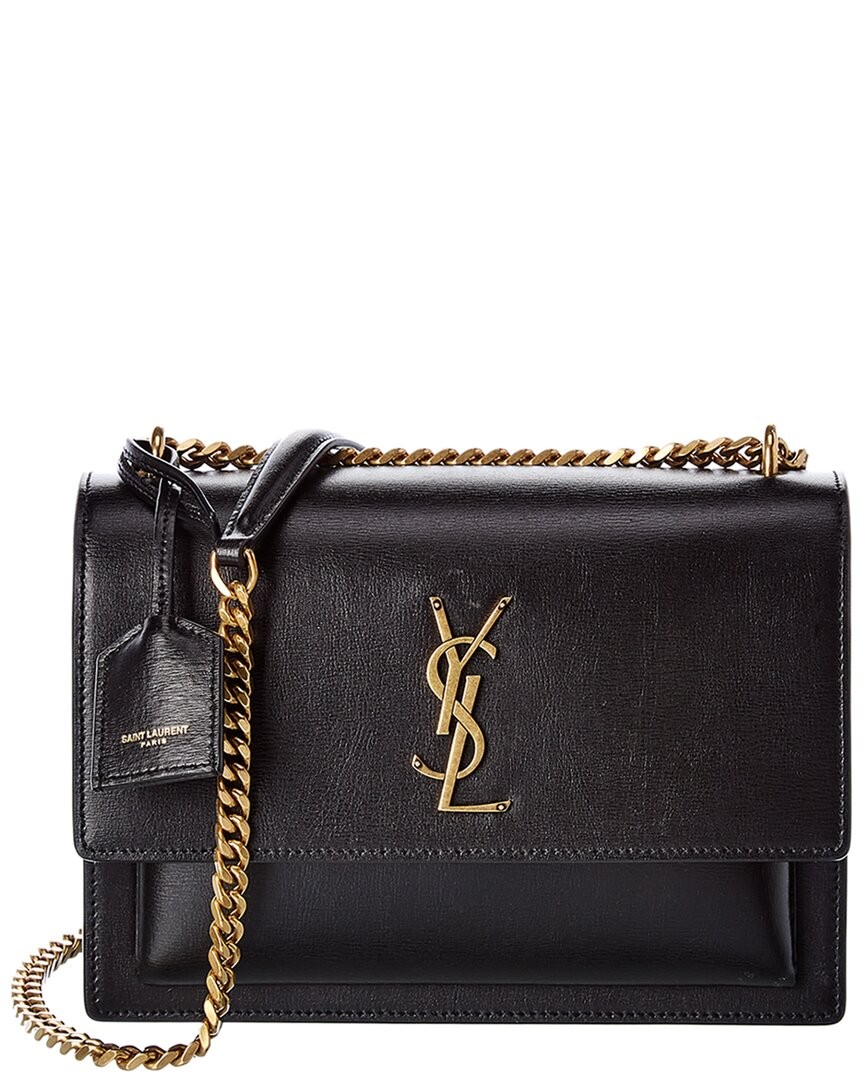 Saint Laurent Borsa a tracolla media Sunset in pelle da donna nera