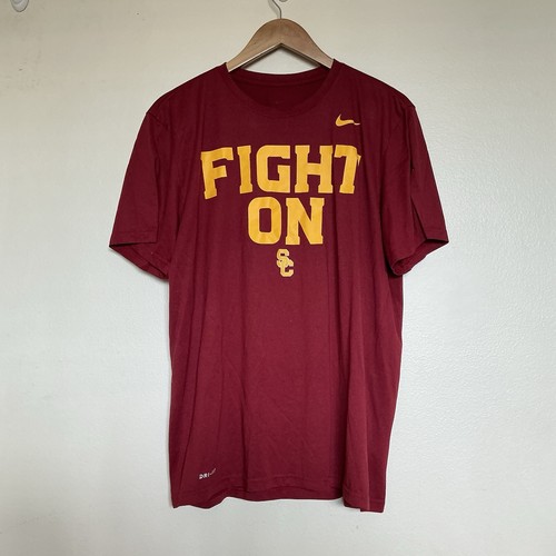 USC Trojans Nike Fight On Tee Shirt Size XL Football Basketball NCAA  - Picture 1 of 4