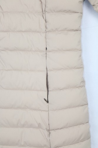 Lauren Ralph Lauren Puffer Women Size L Hooded Cream Jacket Coat  Zipped Pocket - Picture 5 of 16