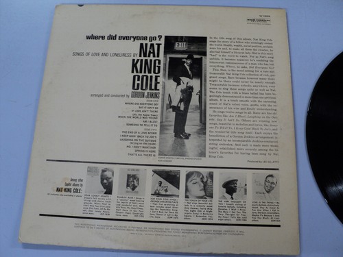 Vintage Nat King Cole - Where Did Everyone Go? 12" Vinyl Album Capitol - Picture 5 of 5