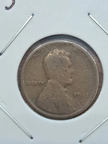 Photo of a 1913-D Lincoln Wheat Cent from an eBay listing that sold on Jul 19, 2026