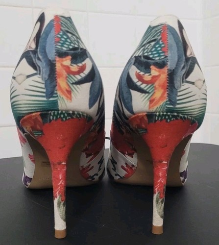 Marc Fisher 10M Blumenmuster 4 Zoll Stiletto mehrfarbig tropisch Darren Pumps neu ohne Karton Frühling - Bild 8 von 11