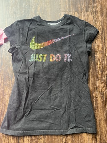 4 Nike Dri-Fit Shirts Youth Girls Size L MultiColor Graphic Logo Athletic School - Picture 7 of 8