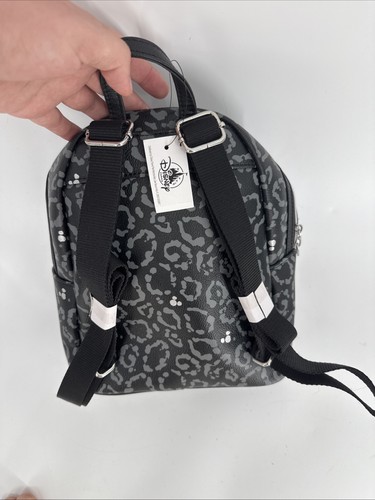 Disney Parks Mickey Leopard Faux Leather Backpack NEW - Picture 2 of 10