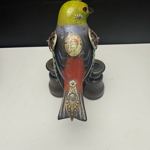 Jim & Tori Mullan MULLANIUM Steampunk Parrot Feathers Opera Glasses Binoculars - Picture 5 of 11