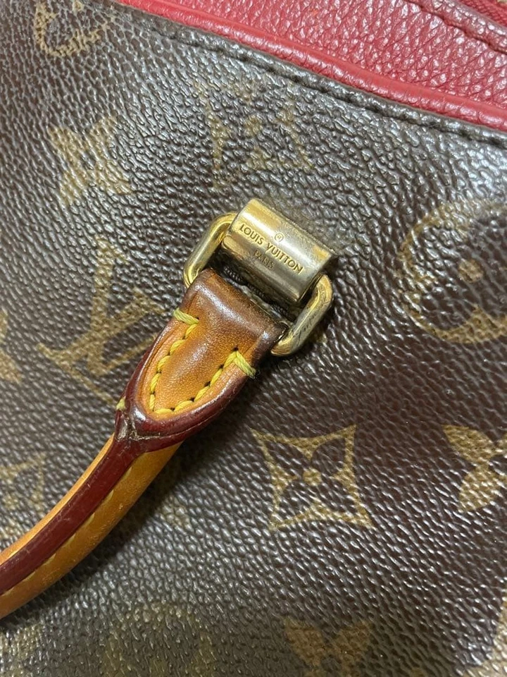 Auténtico Bolso de Hombro LOUIS VUITTON Monograma Pallas 2WAY Marrón Rosa Foto 4 de 4