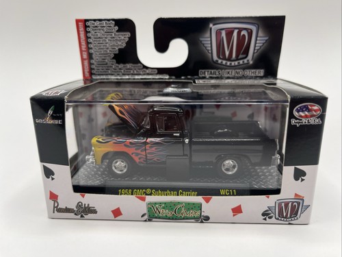 M2 Machines Premium Edition Wild-Cards 1958 GMC Suburban Carrier 1:64 Diecast - Picture 1 of 2