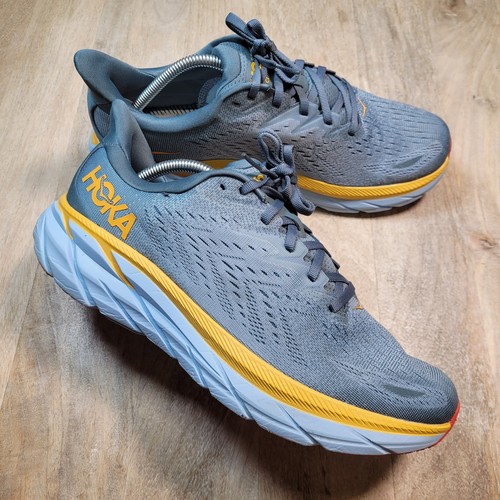 Hoka One One Clifton 8 Mens Sz 10.5D Running Shoes Goblin Blue 1119393 GBMS/READ - Picture 1 of 14