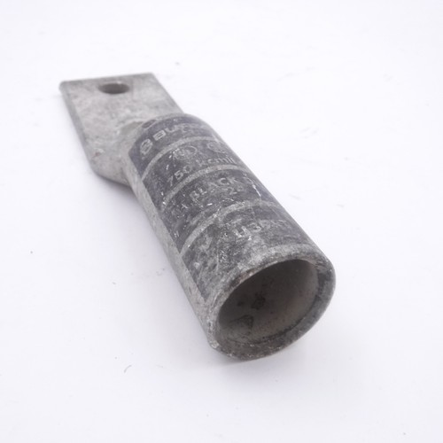 Burndy YA392N 2-Hole 1/2" Stud Compression Lug 750kcmil Black - Picture 2 of 2