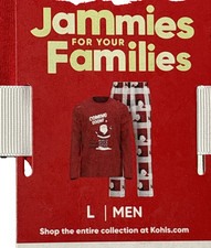 NWT Jammies For Your Families Men's Large Christmas 2-Piece Sleep Set Pajama