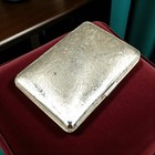 Vintage Engraved Pocket Wallet Cigarette Business Card Case Stainless Steel 3x2