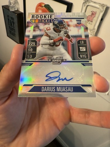 DARIUS MUASAU 2024 CONTENDERS OPTIC ROOKIE TICKET SILVER RC AUTO Q4274 MINT - Picture 2 of 4