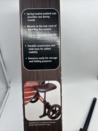 Bag Boy Push Cart Seat NICE *READ - Picture 8 of 9