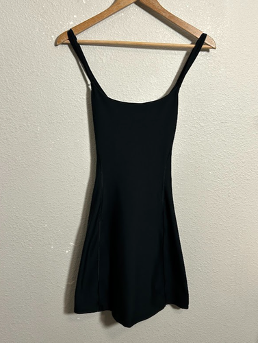 Minivestido negro Abercrombie And Fitch YPB SculptLux con tiras traseras M - Imagen 3 de 7