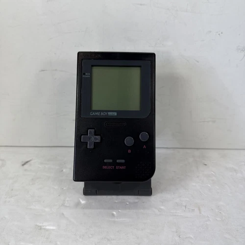 Nintendo Game Boy Pocket Black Handheld Game System Console (NO LID & NO SOUND)