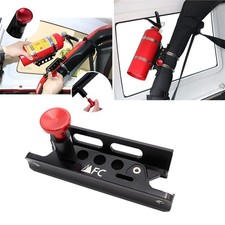 Universal Aluminum Adjustable Roll Bar Fire Extinguisher Mount Holder Compati...