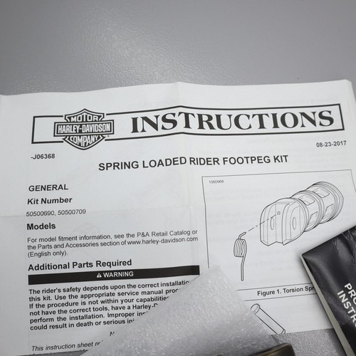 Harley-Davidson 50500709 estriberas de latón genuinas FLSB FXBB FXLR 18-'24 - Imagen 2 de 7