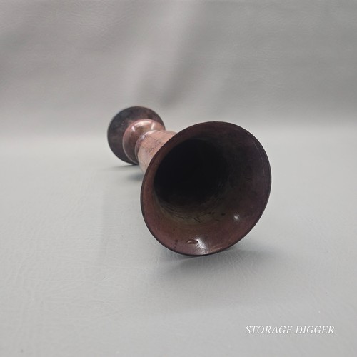Vintage Hosley Classic Collection Zinnober Bronze Sockel Vase 9,5 Zoll hoch - Bild 9 von 11